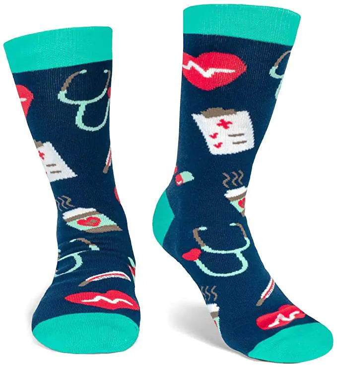 Medical-Themed Socks for Healthcare Workers and Students